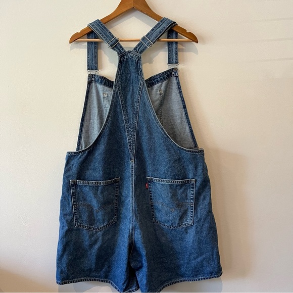 Levi’s Utility Lightweight Shortalls Overalls Denim - Picture 7 of 14